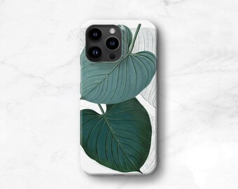 Jungle Leaves iPhone Case Tropical iPhone 14 13 15 Pro Max 12 Mini 11 Xs SE S23 Plus CMG-JUN