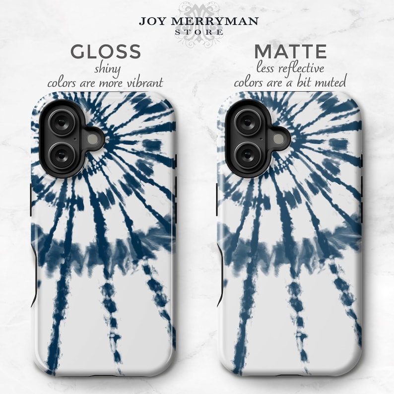 Tie Dye Phone Case Boho iPhone 13 pro 16 MagSafe 17e Mini 17 Pro Max iPhone 16e Case 14 Case Galaxy S26 SE C-TIDYBW image 3