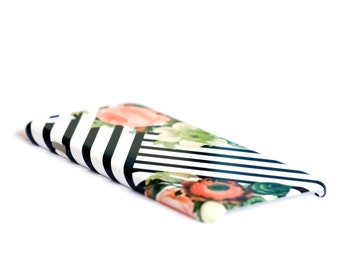 Bold Floral Stripe iPhone, Samsung or Pixel Case, 16 Pro Max 16e 15 14 13 17e 17 SE 2020 Galaxy S26 Plus S25 Ultra C-BOQST
