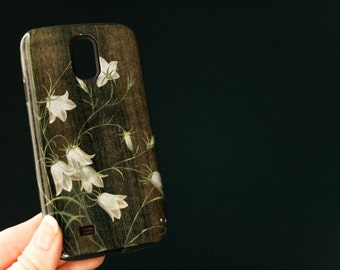 Wood Print Floral Galaxy S22 Ultra S20 Case, Wildflower Samsung Galaxy Floral Samsung S23 case CMG-WOWILD