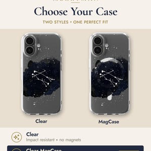 two clear and two mag cases with a starry night sky design.