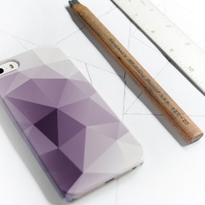 iPhone 14 Case Violet Geometric iPhone 13 16e Purple Modern iPhone 17 Pro Case, Abstract iPhone 17e iPhone 14 Plus Triangles SE Case C-GEOP