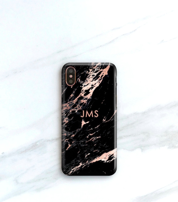 coque iphone xr rose marbre