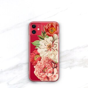 Floral iPhone Case Gift For Her, 15 Plus 14 Pro Max, 13, 12, Xs SE 2020 8 Plus Peonies, Gift Ideas for Women 11 Pro Max CC-PEOLG image 8