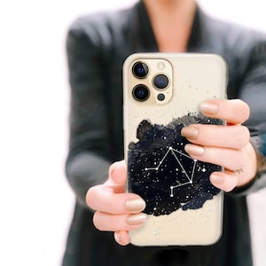 Zodiac Gifts for Libra Phone Case, Constellation iPhone or Galaxy, MagSafe Compatible Options, Stars image 1