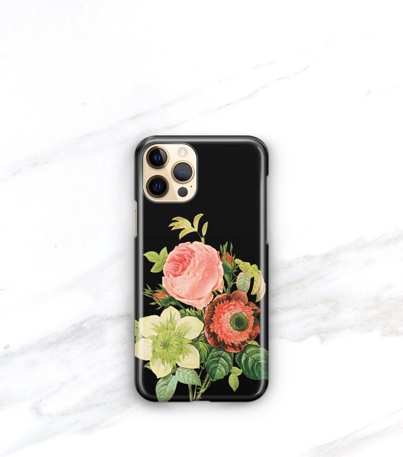 iPhone MagSafe Case Floral iPhone 14 13 Pro, Xs Max, 11 Vintage Bouquet Aesthetic iPhone 12 Mini, SE, 15 Plus Case Galaxy S23 Ultra CMG-BOQ image 5