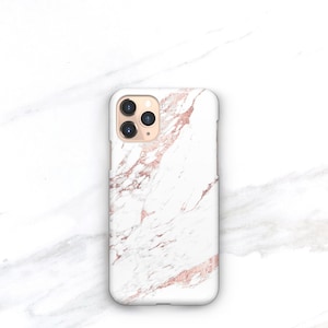 Rose Marble Phone Case iPhone 14 Plus 12 Mini, 13 Pro Max, 11, Xs Max Personalized Monogram Gift CMG-MARRO image 5