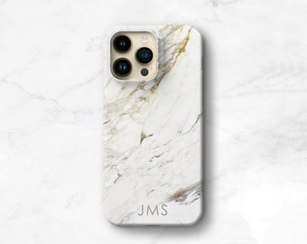 Personalized Gift Phone Case iPhone 13 12 11 Pro Max Case Monogram Galaxy S23 Marble 12 Mini, White Marble Xs Max Case, SE CMG-MAR