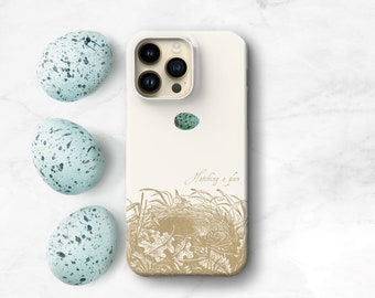 Vintage Bird Nest Phone Case Inspirational iPhone 13 14 15 Pro Max MagSafe 11 12 Hatching a Plan Xs Galaxy S23 S22 Plus CMG-HAP