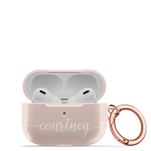 Matte Personalized Cute Airpod Case Millennial Pink Airpods - Etsy