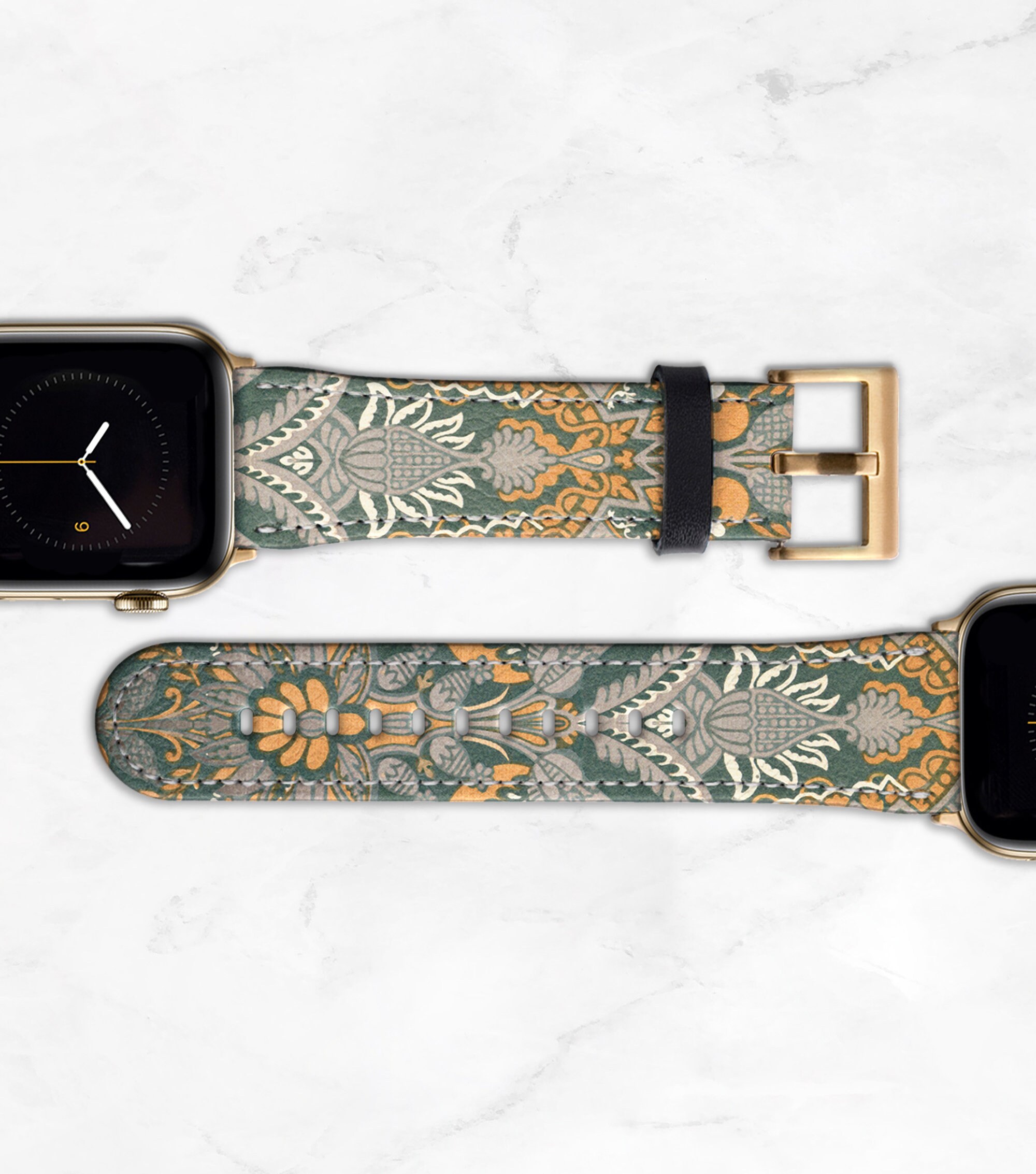 Boho Feathers Etched Silicone Band for Apple Watch - Dót Outfitters