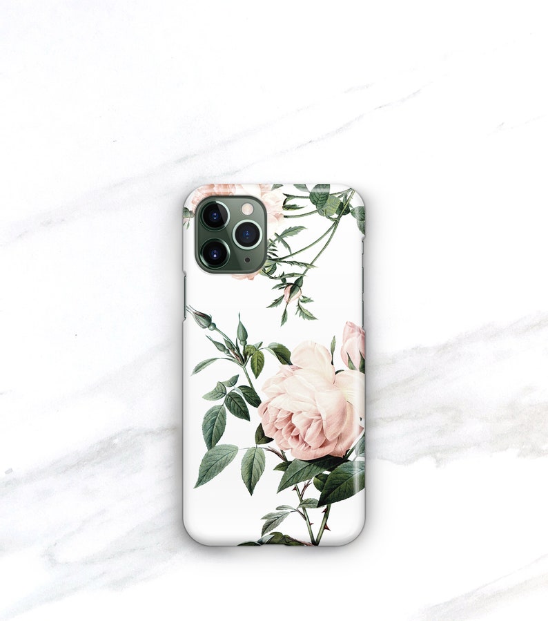 Floral Ring Phone Grip iPhone Case With Stand Pink Rose iPhone 15 14 13 12 Pro Max 11 Personalized Initial Gift for Mom Her CG-RP-RG image 7