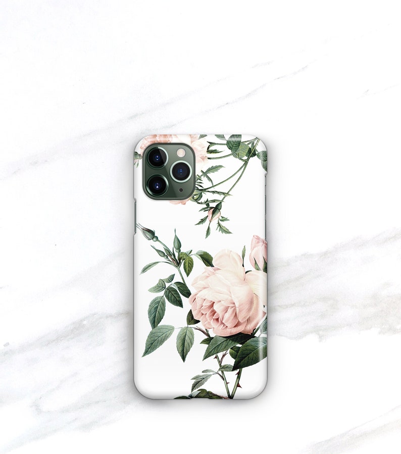 Floral Ring Phone Grip iPhone Case With Stand Pink Rose iPhone 15 14 13 12 Pro Max 11 Personalized Initial Gift for Mom Her CG-RP-RG afbeelding 7