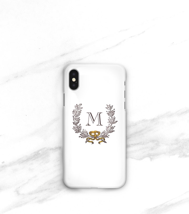 Vintage Wreath Personalized Phone Case iPhone 13 Pro Max Xs 14 12 Mini iPhone 11 iPhone 12 Pro Galaxy S23 CMG-VWRE Bild 1