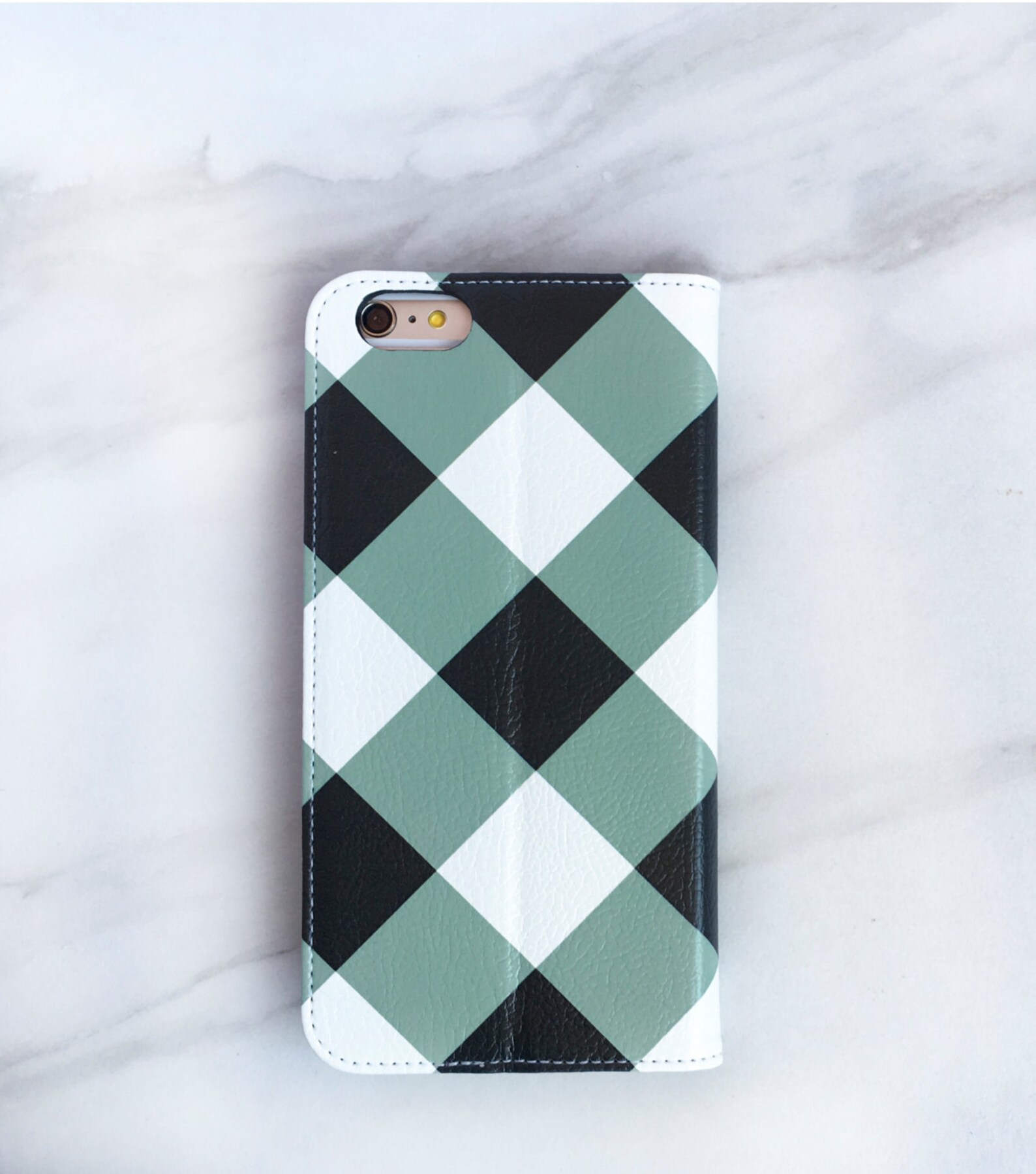 Gingham iPhone Xs Wallet Case Checked iPhone 8 Plus Wallet Etsy