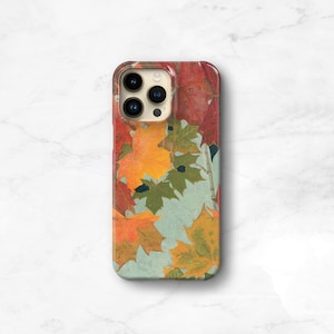 Fall Leaves Phone Case iPhone 14 Plus 13 12 11, Rustic iPhone 14 Pro Max, Autumn Aesthetic, Galaxy S23e Fall Fashion Galaxy S23 CG-AUT