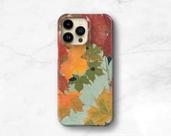 Fall Leaves Phone Case iPhone 14 Plus 13 12 11, Rustic iPhone 14 Pro Max, Autumn Aesthetic, Galaxy S23e Fall Fashion Galaxy S23 CG-AUT