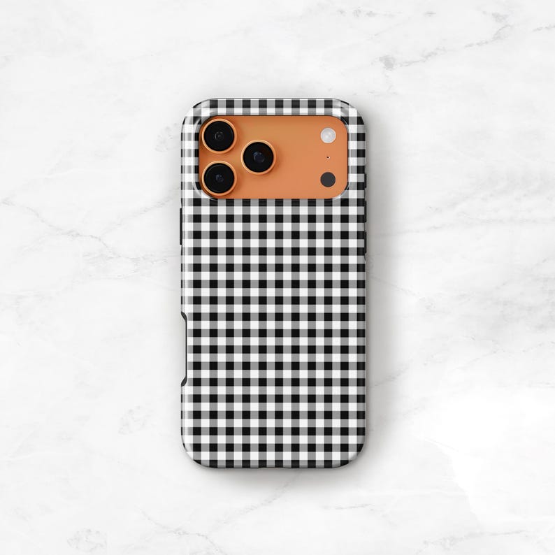 Pastel Gingham Phone Case Custom Name Summer iPhone, Samsung Galaxy or Pixel Checked C-GINP image 6