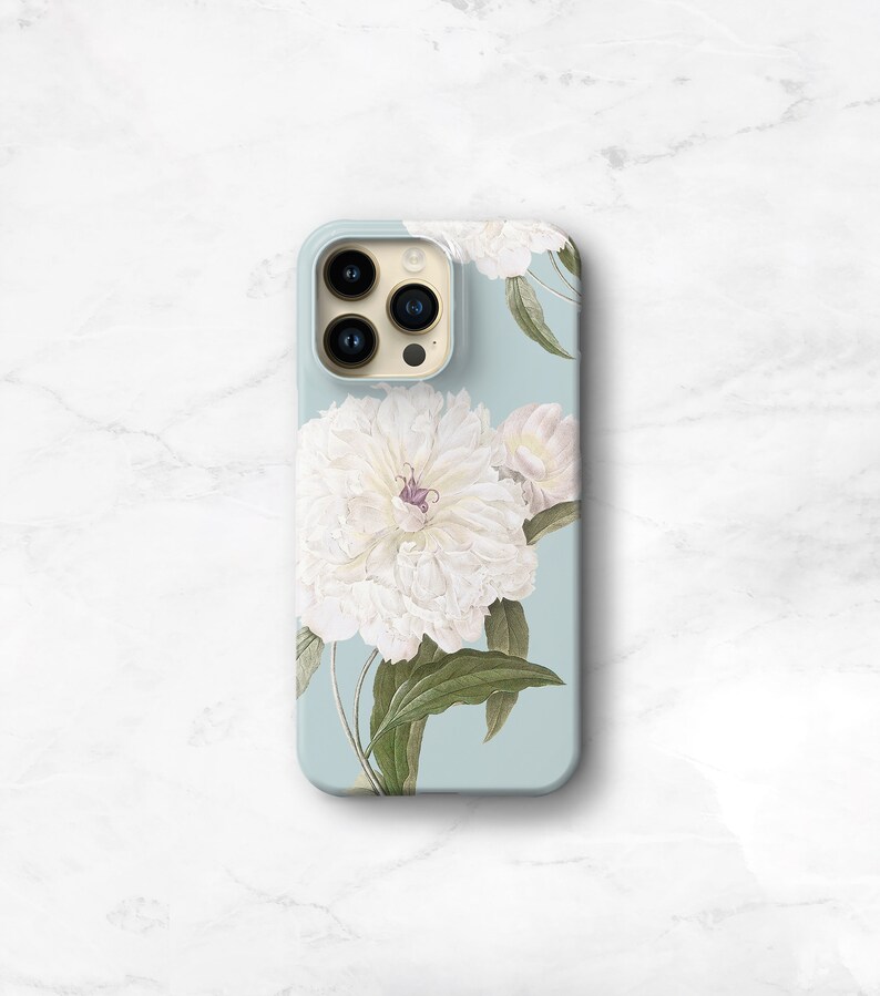 Floral Galaxy S23 Plus Case, Flowers Galaxy S22 Case Peony Pattern s22 Ultra Case iPhone 14 Pro Max Case 13 Galaxy S21 Plus CMG-PEOPATB image 5