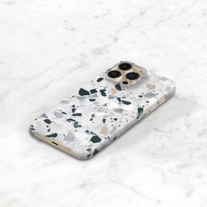 Personalized Terrazzo Phone Case — Neutral Minimalist iPhone / MagSafe / Galaxy - Custom Name Monogram | Modern Gift image 14