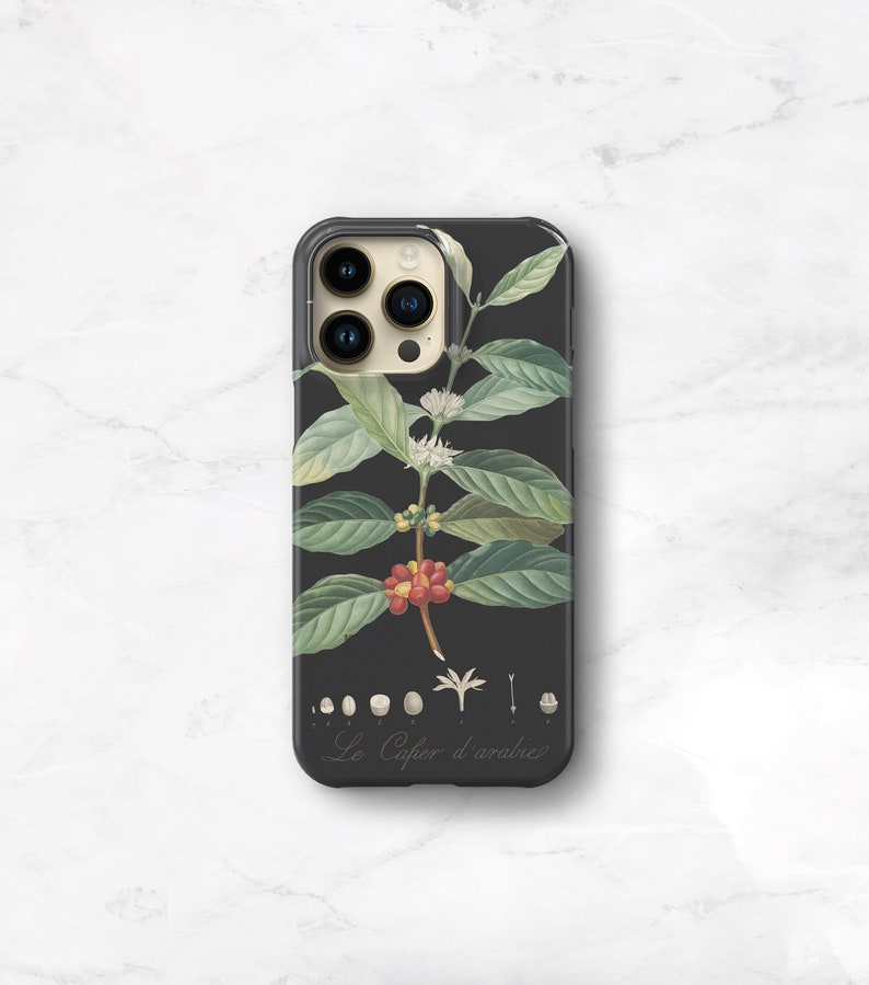 Coffee Botanical Phone Case iPhone 14 Plus 13 15 Pro Max Arabica 12 Mini 11, Xs, Se, Coffee Gifts For Java Lover CMG-COF image 6