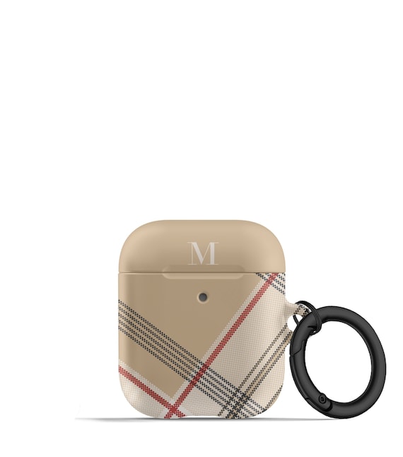 Camel Plaid Airpods Case Matte Neutral Plaid Check AirPod Pro