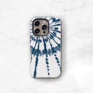 Tie Dye Phone Case Boho iPhone 13 pro 16 MagSafe 17e Mini 17 Pro Max iPhone 16e Case 14 Case Galaxy S26 SE C-TIDYBW image 7