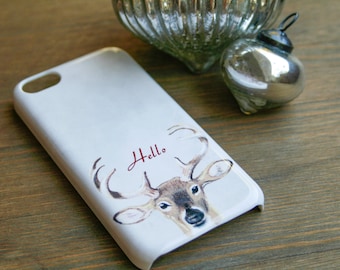 Hello Deer iPhone 13 12 11 14 Pro Max Case, Antlers Xs, 14 Case Holiday iPhone 12 Mini, Samsung S23 case CMG-DEEHI