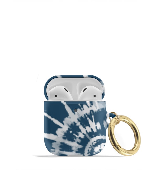 Matte Indigo Tie Dye AirPod Case Blue Shibori Airpods Pro Hard