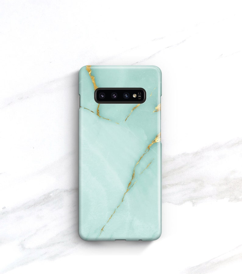 Turquoise Marble iPhone 14 Plus 13 12 11 Case Teal Stone Xs Max Aqua 14 Pro Max 15 SE, Onyx Galaxy S23 CMG-ONXA image 6