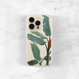 Clear Phone Case Tropical Banana Leaf iPhone or Galaxy, MagSafe Option, Resort Vibes, Summer Aesthetic CC-TRBN image 16