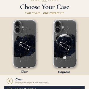 two clear and two mag cases with a starry night sky design.