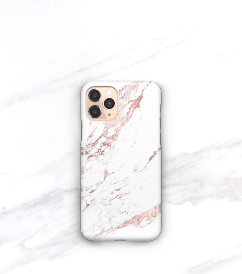 Personalized Gift Phone Case iPhone 13 14 15 Pro Max MagSafe Rose Marble 11 Pro 15 12 Mini Custom Name for Women Her CMG-MARRO image 3