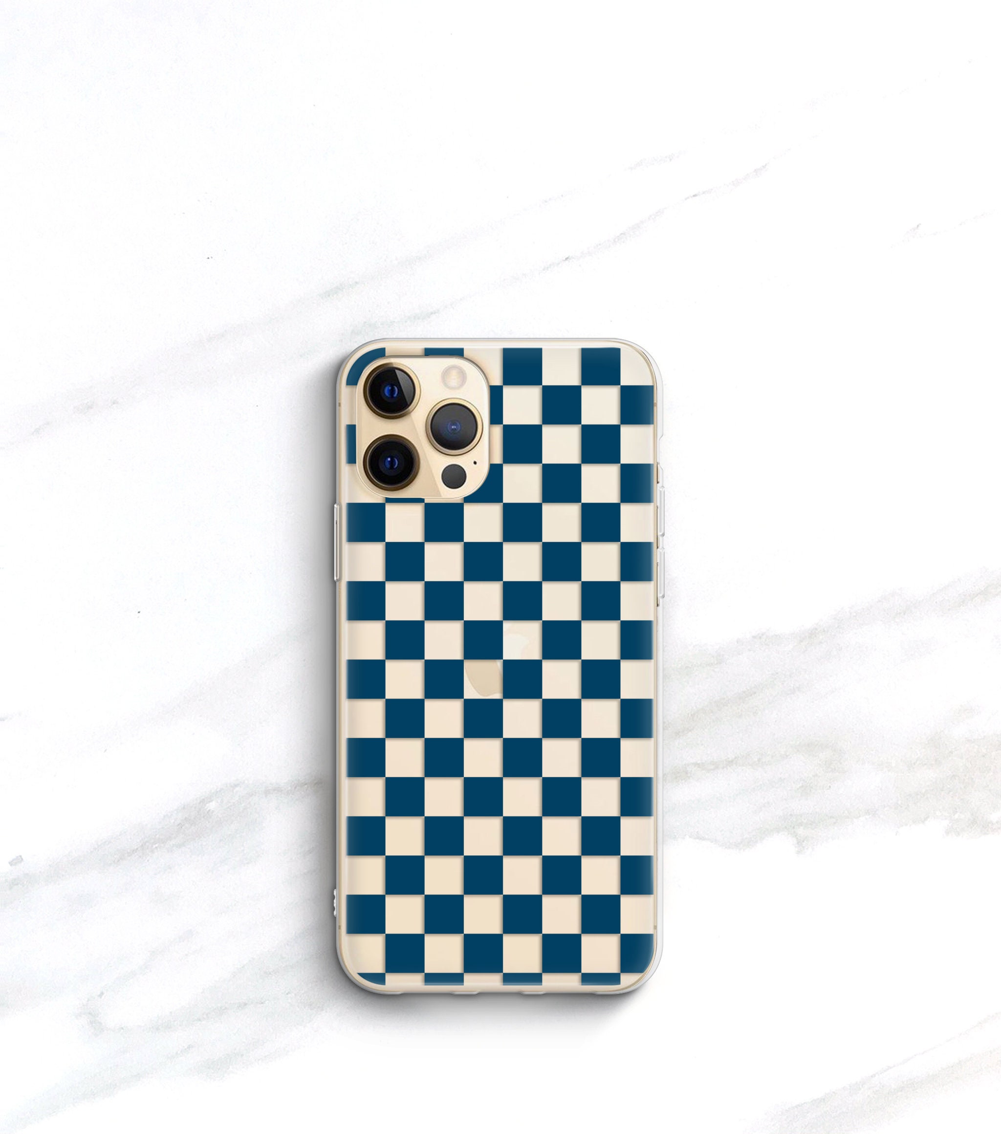  TRADAY Leather Checkered Phone Case for iPhone 14 Pro Max 11 12 13  Mini Square Phone Case : Cell Phones & Accessories