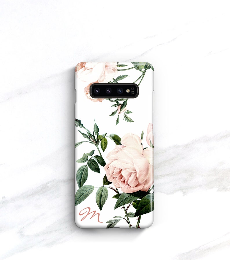 Personalized iPhone 14 Pro Max 13 12 Mini 11 8 Plus Xs Max Case Pink Roses Floral Phone Samsung S23 Gift for Her CMG-RP image 8