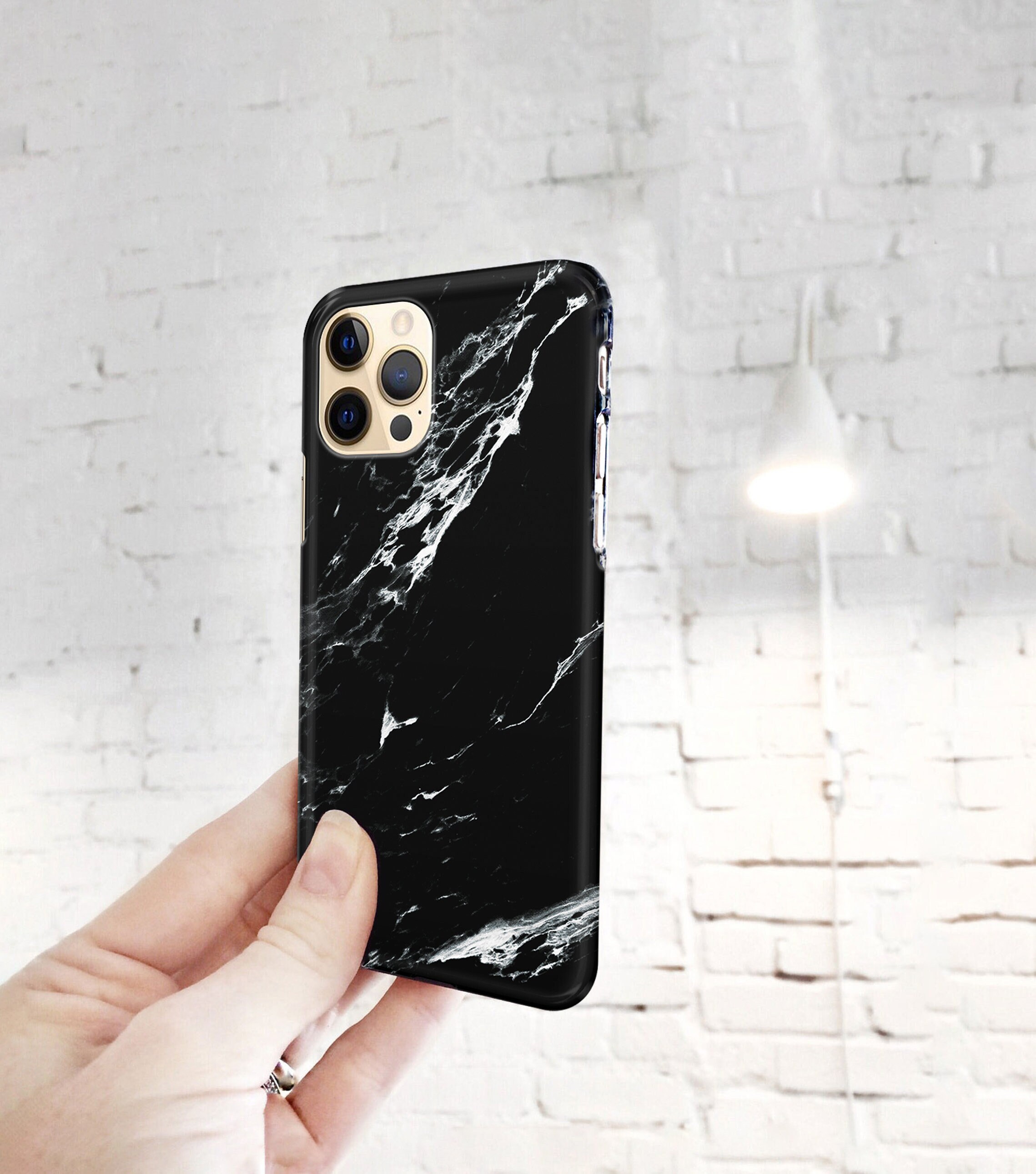 Iphone 12 Mini Case Black Marble Iphone 14 Case Iphone Se Etsy