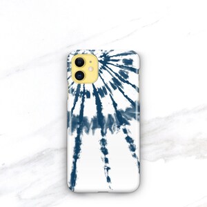 iPhone 14 Pro Case Tie Dye Personalized iPhone 13 Case Indigo Shibori iPhone 17 Pro Max 17e Mini C-TIDYBW image 16