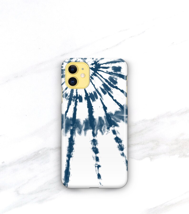 iPhone 14 Pro Case Tie Dye Personalized iPhone 13 Case Indigo Shibori iPhone 17 Pro Max 17e Mini C-TIDYBW image 16
