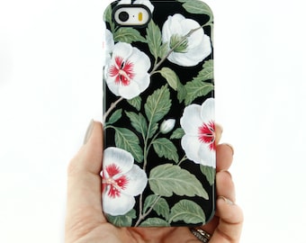 Hawaiian Print iPhone Case 14 Plus 13 Pro Xs Max Hibiscus Tropical Floral Beach Aesthetic 12 15  11 Samsung Galaxy S23 CMG-HAWB