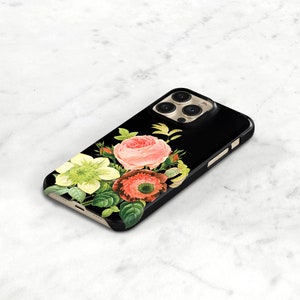 iPhone MagSafe Case Floral iPhone 14 13 Pro, Xs Max, 11 Vintage Bouquet Aesthetic iPhone 12 Mini, SE, 15 Plus Case Galaxy S23 Ultra CMG-BOQ image 3