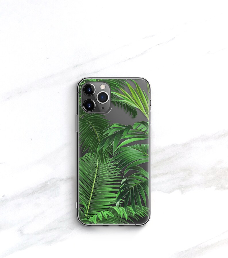 iPhone 13 Pro Max Case Tropical iPhone 11 Xs, 15, 8 Case Clear Palm Beach iPhone 12 Pro Case Palm Leaf Resort Samsung Galaxy S20 CC-PBCH image 7