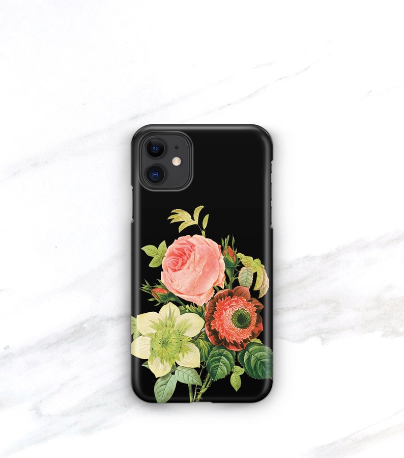 iPhone MagSafe Case Floral iPhone 14 13 Pro, Xs Max, 11 Vintage Bouquet Aesthetic iPhone 12 Mini, SE, 15 Plus Case Galaxy S23 Ultra CMG-BOQ image 7