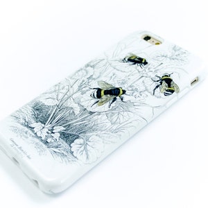 Coque de téléphone botanique Bumblebee pour iPhone 13 12 Mini 11 Pro Max, Xs, SE 2020 Coque pour iPhone 14 15 Galaxy S23 CMG-BEE image 4