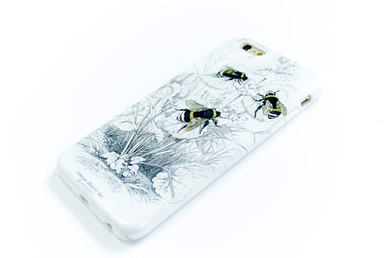 Coque de téléphone botanique Bumblebee pour iPhone 13 12 Mini 11 Pro Max, Xs, SE 2020 Coque pour iPhone 14 15 Galaxy S23 CMG-BEE image 4