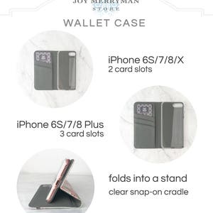 Boho Chic Wallet Phone Case iPhone 11 Pro, 8 Plus Wallet Case iPhone Xs 14 Plus Champagne Color WC-INDCH image 6