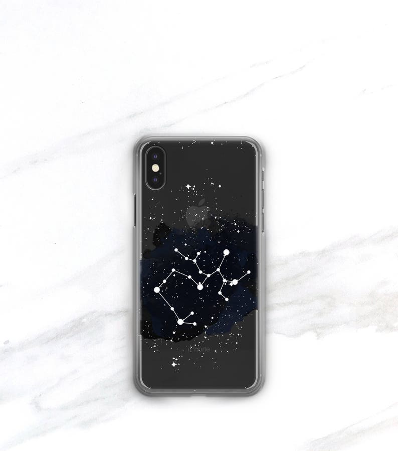 Clear iPhone Case Celestial Stars Constellations 15 Pro Max 14 11 13 12 Horoscope Birthday Gift Astrology Astrological Signs Zodiac Gift image 3