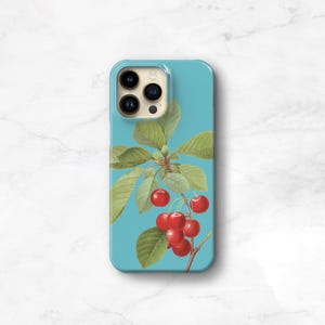 Cherry Phone Case iPhone 14 Pro Max MagSafe, Retro Aesthetic iPhone 13 Pro Se Case Rockabilly 17 17e Galaxy S26 Case Cherries 16e Max C-CHER 画像 1