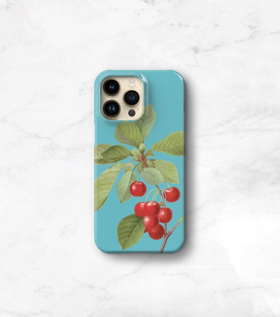 Cherry Phone Case iPhone 14 Pro Max MagSafe, Retro Aesthetic iPhone 13 Pro Se Case Rockabilly 17 17e Galaxy S26 Case Cherries 16e Max C-CHER