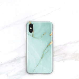 Personalized Phone Case Turquoise Marble iPhone 14 Plus 13 Pro Max Monogrammed 12 Mini 11 Pro Xs Gift For Her Aqua Marble CMG-ONXA image 2