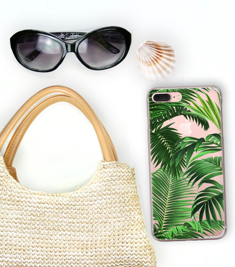 iPhone 13 Pro Max Case Tropical iPhone 11 Xs, 15, 8 Case Clear Palm Beach iPhone 12 Pro Case Palm Leaf Resort Samsung Galaxy S20 CC-PBCH image 6